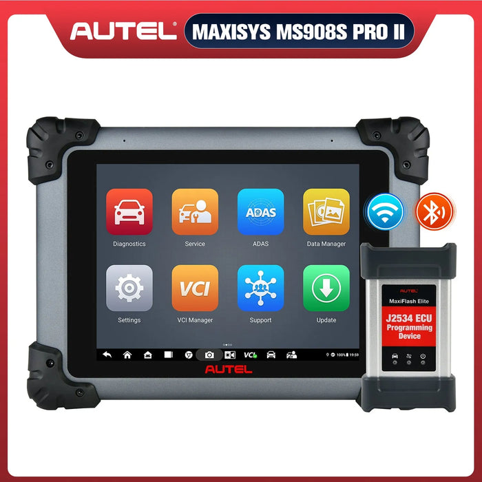 Autel MaxiSys MS908S Pro II Diagnostic Scan Tool, 2025 Newest Scanner with ECU Programming/ Coding, 36+ Services, Active Tests, Full Systems, Android 10, FCA Autoauth, Upgraded MS Elite/ MS908S Pro