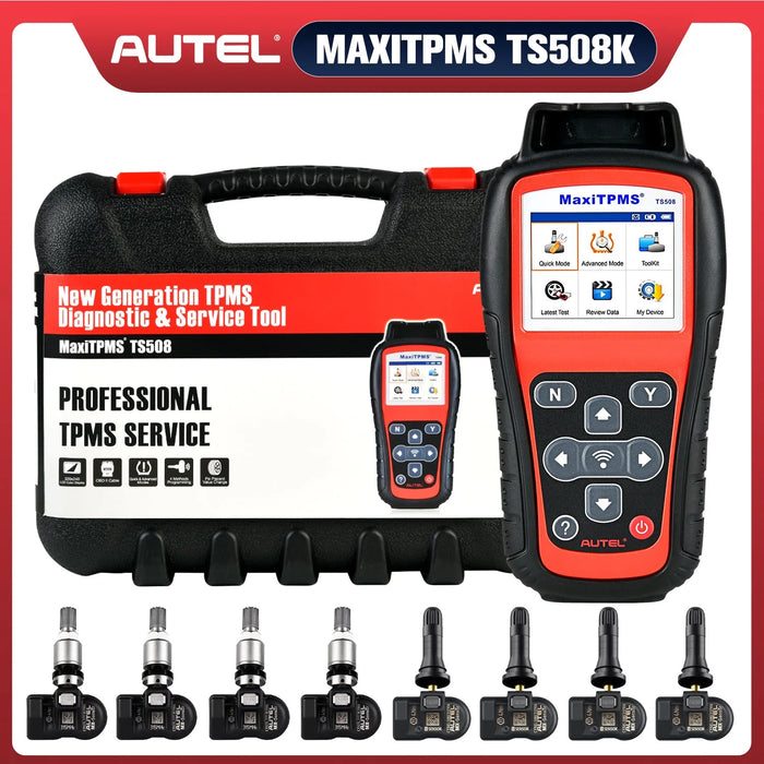 Autel MaxiTPMS TS508K TS508 Pre TPMS Tool Winter Snow Tire All Season Tires Summer Tyre Replacement with 8pc Sensors