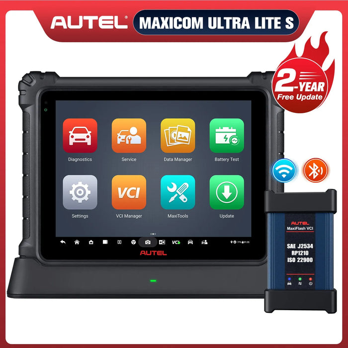【2-Year Free Update】Autel MaxiCOM Ultra Lite S/ Ultra Lite All System Diagnostic Scanner 2026, Motor TruSpeed Repair, New Topology 2.0, ECU Programming & Coding, 3000+ Active Test, 40+ Service, Upgrade Of Maxisys MS919/ Elite II Pro