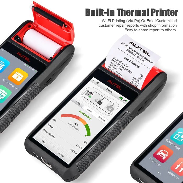 Autel MaxiBAS BT608 BTAK Car Battery Tester & Electrical System Diagnostic Tool with Battery Tester Accessory Kit