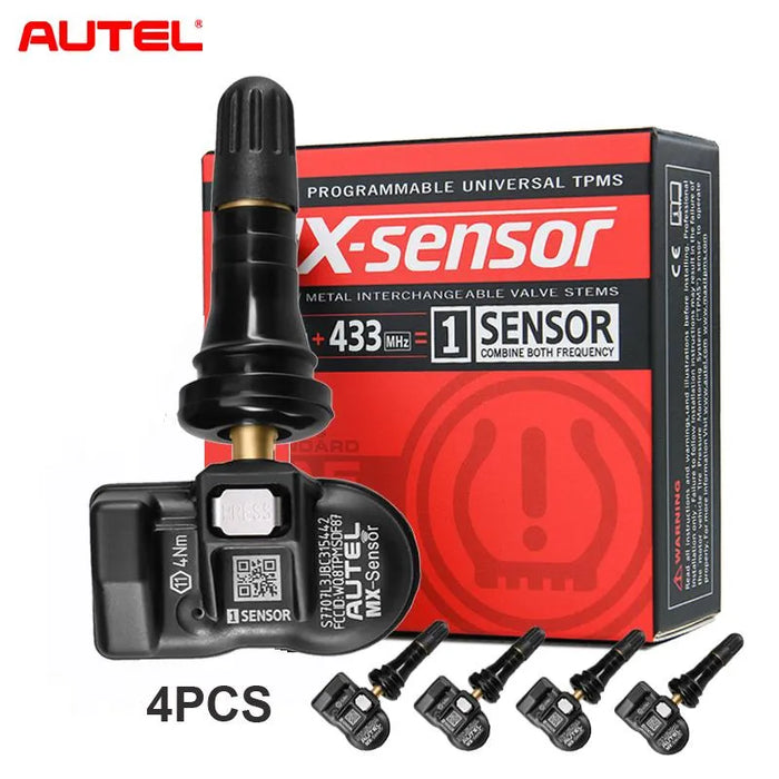 4pcs Autel MX-Sensor Dual Frequency 315mhz & 433mhz 2in1 Tire Pressure Sensor Winter Tire Exchange TPMS Sensors