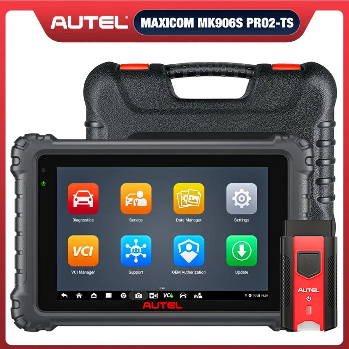 2026 MaxiCOM MK906S Pro2-TS / MK906 Pro2-TS Autel Scanner with TPMS Functions ECU Coding, Bi-directional Control, Upgraded MK906Pro TS / MK906S Pro TS