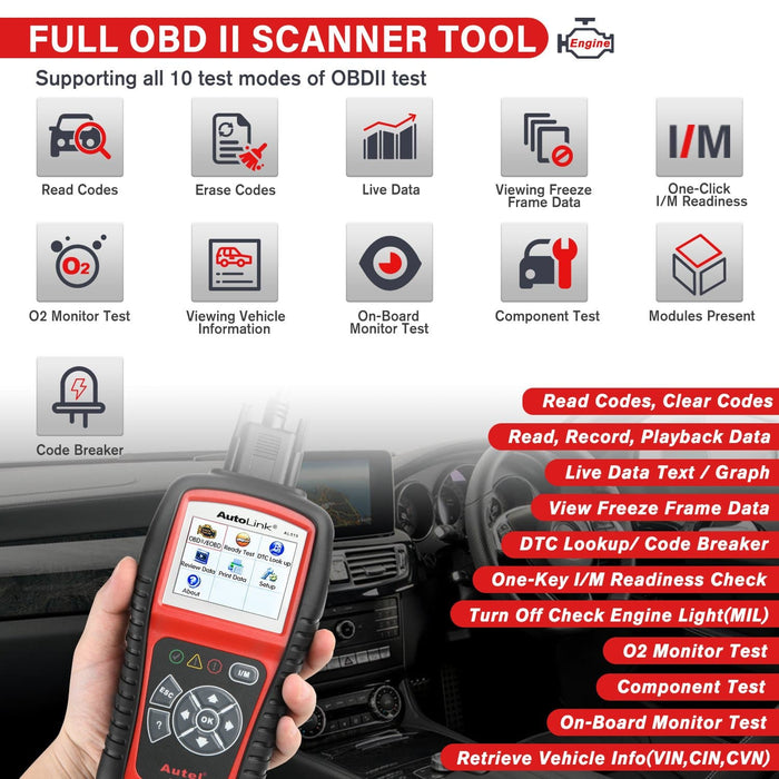 Autel AutoLink AL519 OBD2 Scanner