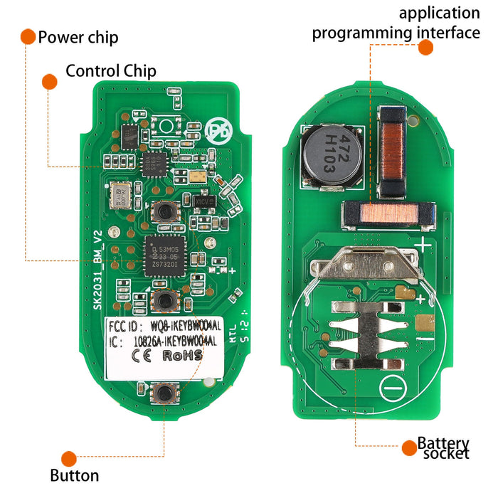 AUTEL IKEYBW003AL 3 Button Key for BMW internal