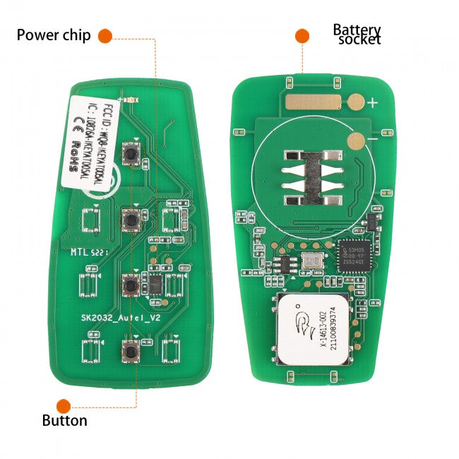 AUTEL IKEYAT004EL Independent 4 Buttons Key internal