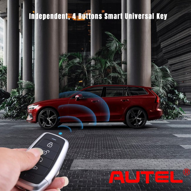 AUTEL IKEYAT004BL Independent 4 Button Universal Smart Key - Remote Start