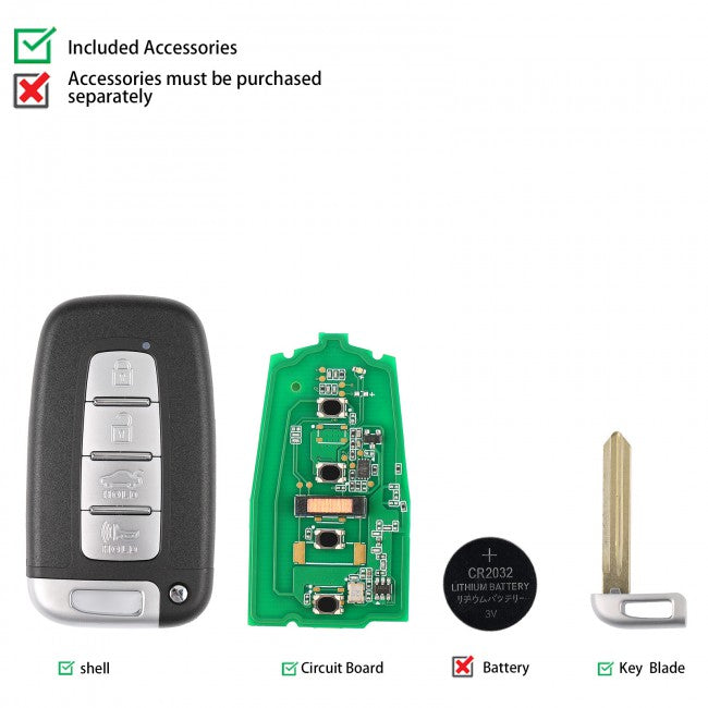 AUTEL IKEYHY004AL 4 Button Smart Universal Key 