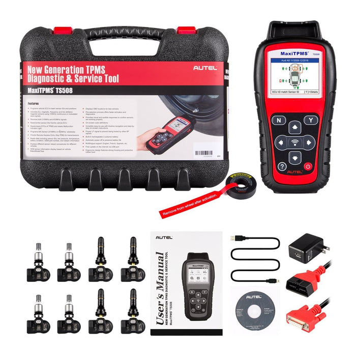 autel ts508k tpm service tool package list