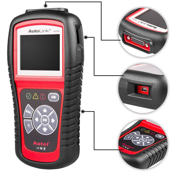 Autel AutoLink AL519 OBD2 Scanner Enhanced OBD ll Scan Tool with Mode 6  Engine Diagnostic Code Reader