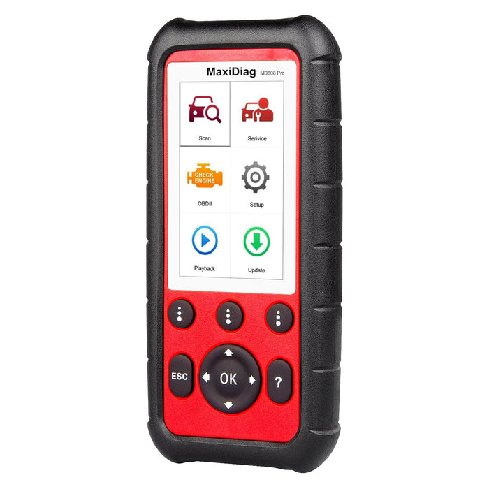 autel md808 pro scanner and service tool main menu