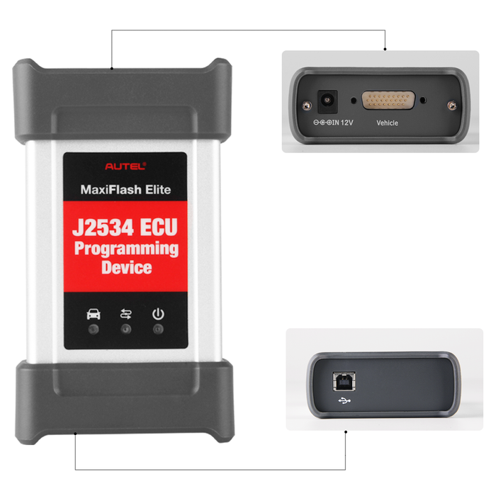 Autel MaxiFlash Elite J2534 ECU Programming Tool all interface show